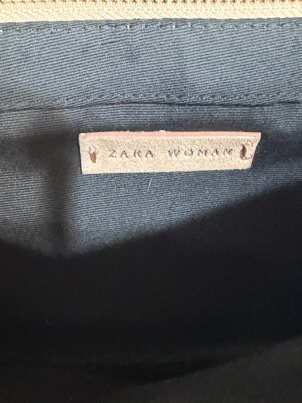 Zara light tan Suede Crossbody with Studded Trim - Picture 6 of 6